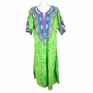 Peppermint Bay African Print Lounge Maxi Dress